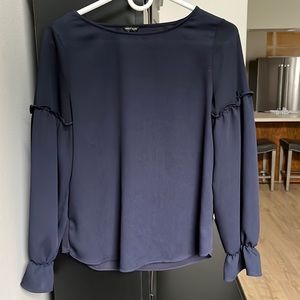 Ann Taylor XS Navy Blouse